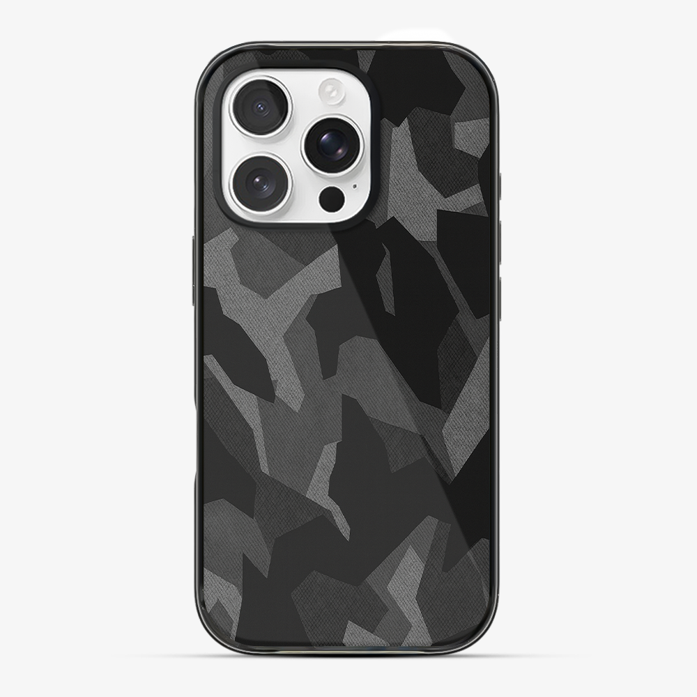 Night Black Camouflage Phone Case