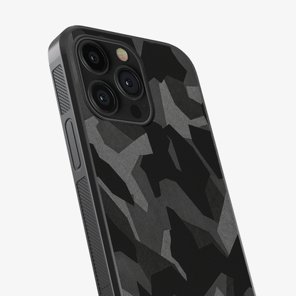 Night Black Camouflage Phone Case