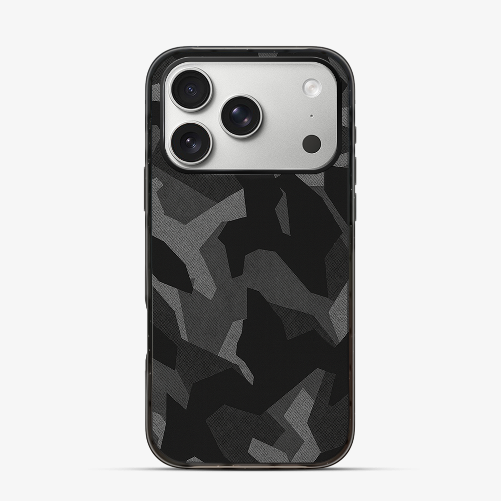 Night Black Camouflage iPhone 17 Pro Max Case
