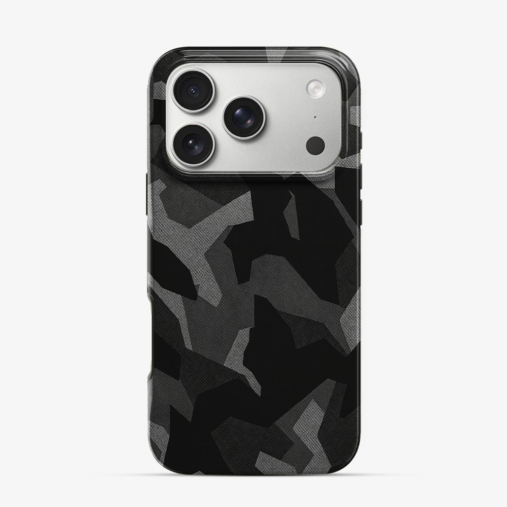 Night Black Camouflage iPhone 17 Pro Max Case