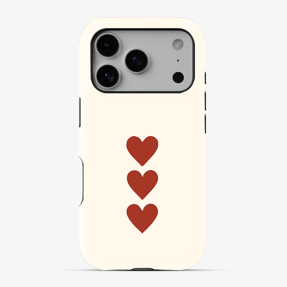 Three Hearts Phone Case