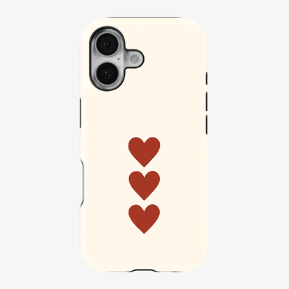 Three Hearts Phone Case