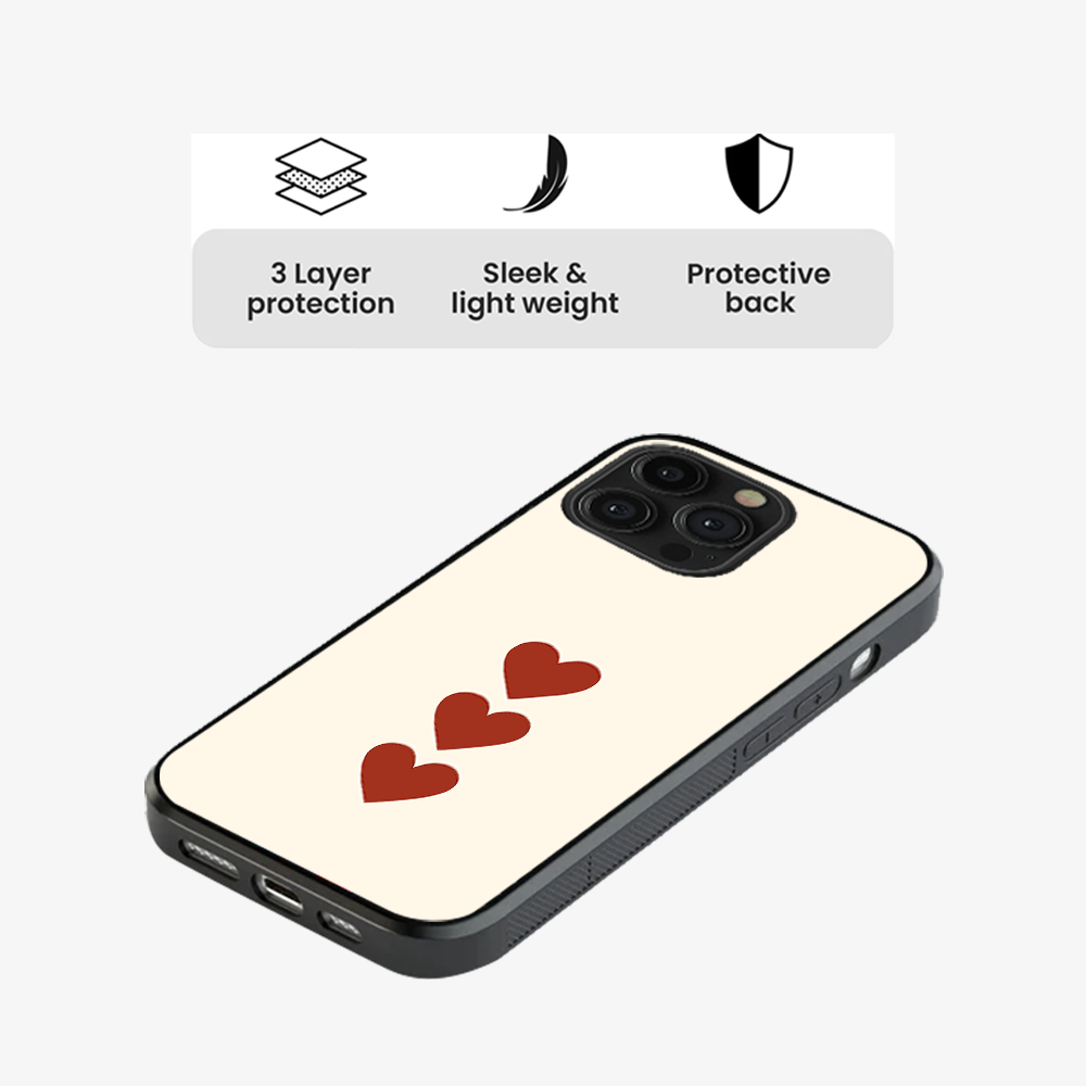 Three Hearts Phone Case