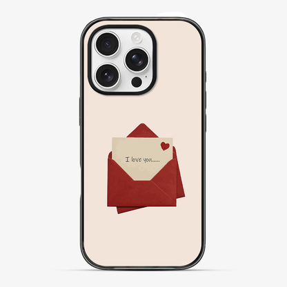 I Love Phone Case Clear Silicone Case