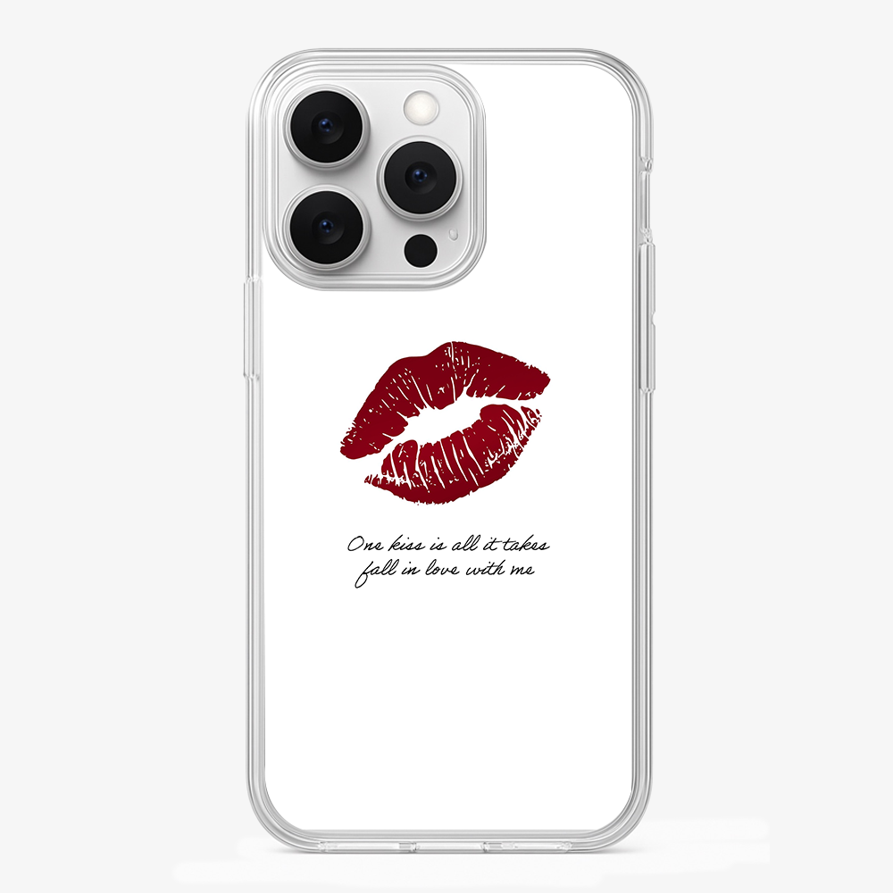 One Kiss Phone Case Glass Case