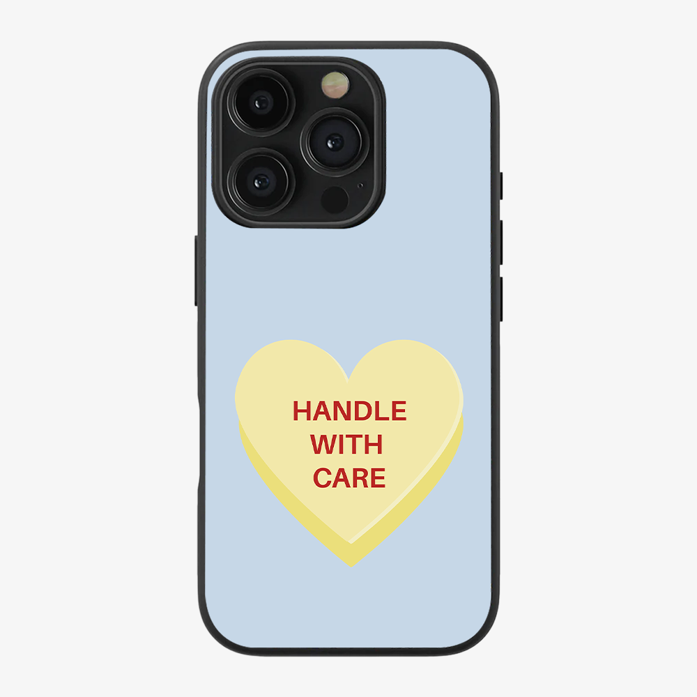 Handle With Care Phone Case Anti Yellow Silicone Case