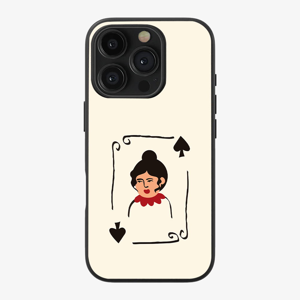 Queen Of Hearts Phone Case Anti Yellow Silicone Case