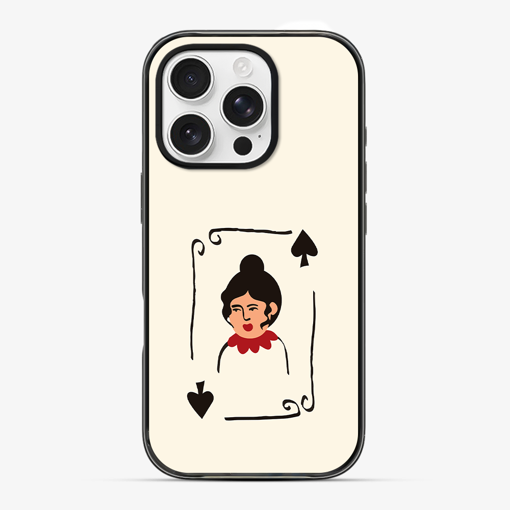 Queen Of Hearts Phone Case Clear Silicone Case