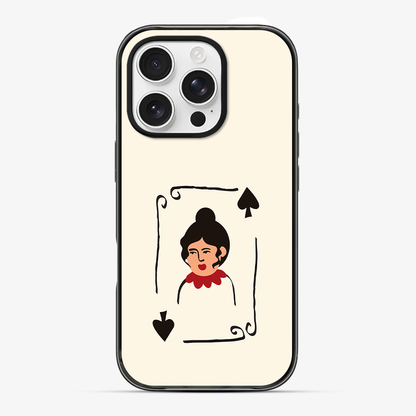 Queen Of Hearts Phone Case Clear Silicone Case