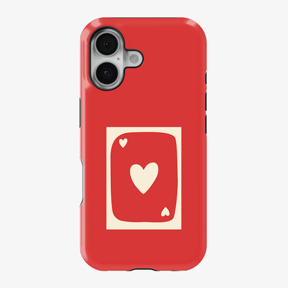 Red Heart Card Phone Case