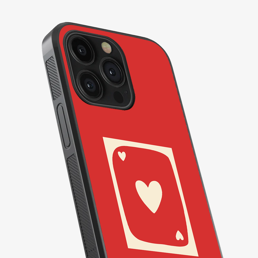 Red Heart Card Phone Case