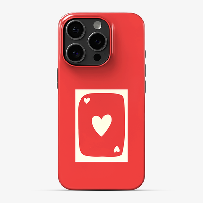Red Heart Card Phone Case