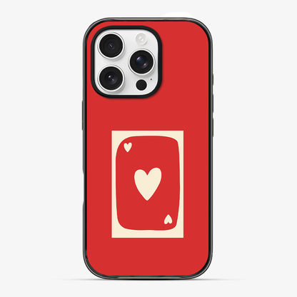 Red Heart Card Phone Case Clear Silicone Case