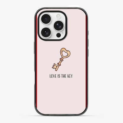 Love Is The Key Phone Case Clear Silicone Case