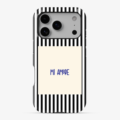 Mi Amore Black Phone Case