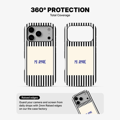 Mi Amore Black Phone Case