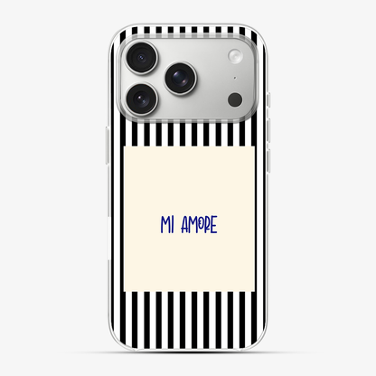 Mi Amore Black Phone Case