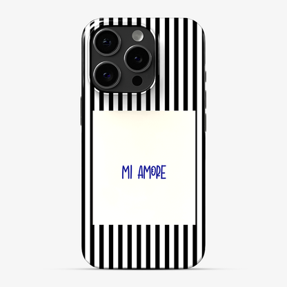 Mi Amore Black Phone Case