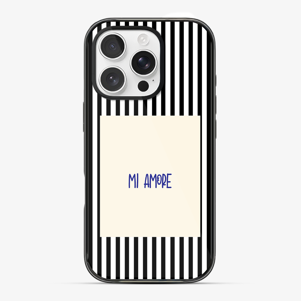 Mi Amore Black Phone Case Hard 2.0 Case