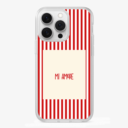 Mi Amore Red Phone Case Glass Case