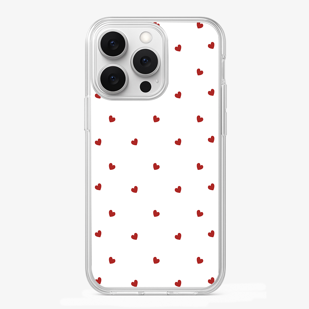 Red Heart Phone Case Glass Case