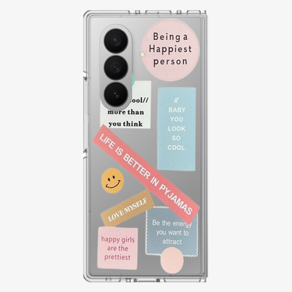 Life is Better in Pyjamas Samsung Z Fold Phone Case