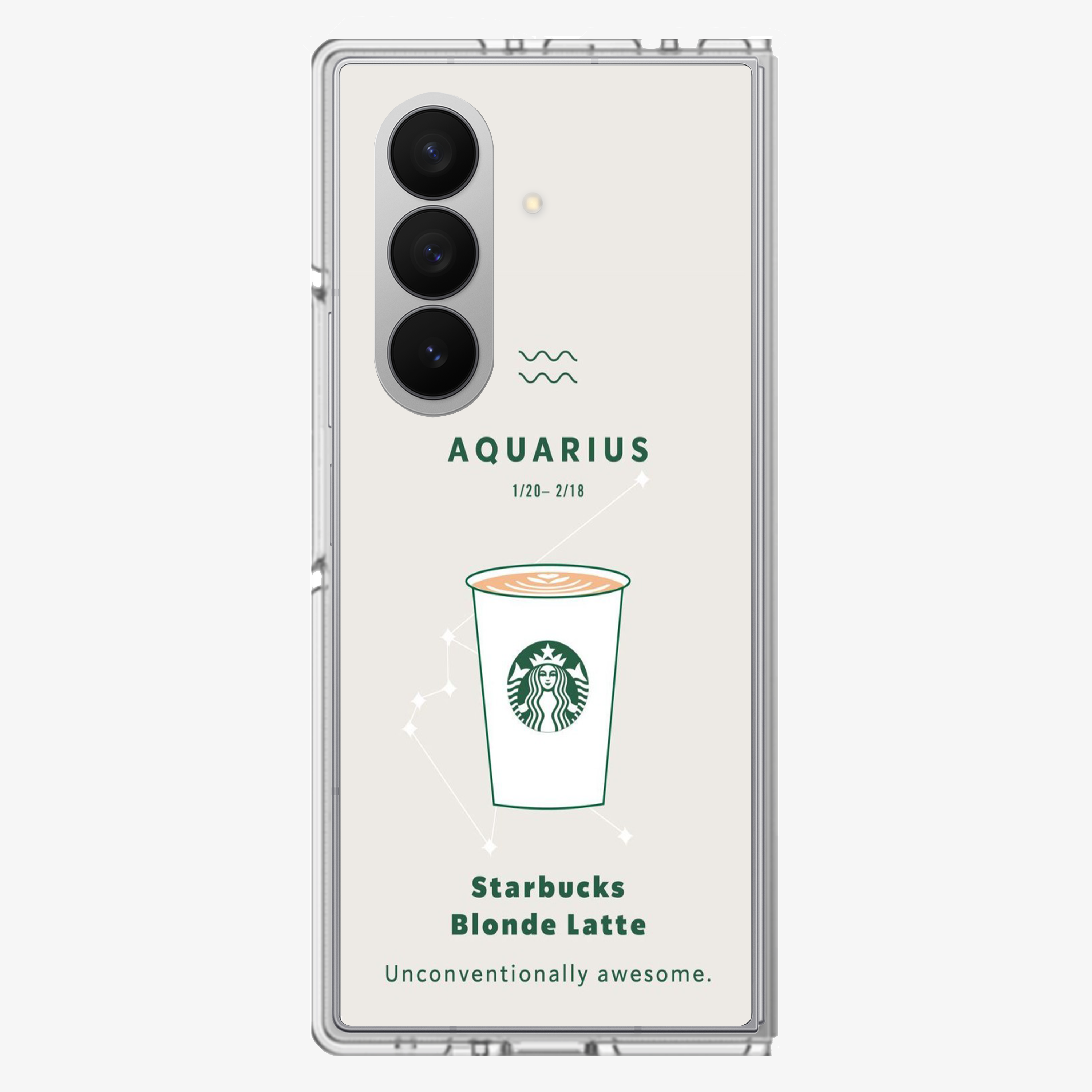 Aqaurius | Starbucks Samsung Z Fold Phone Case