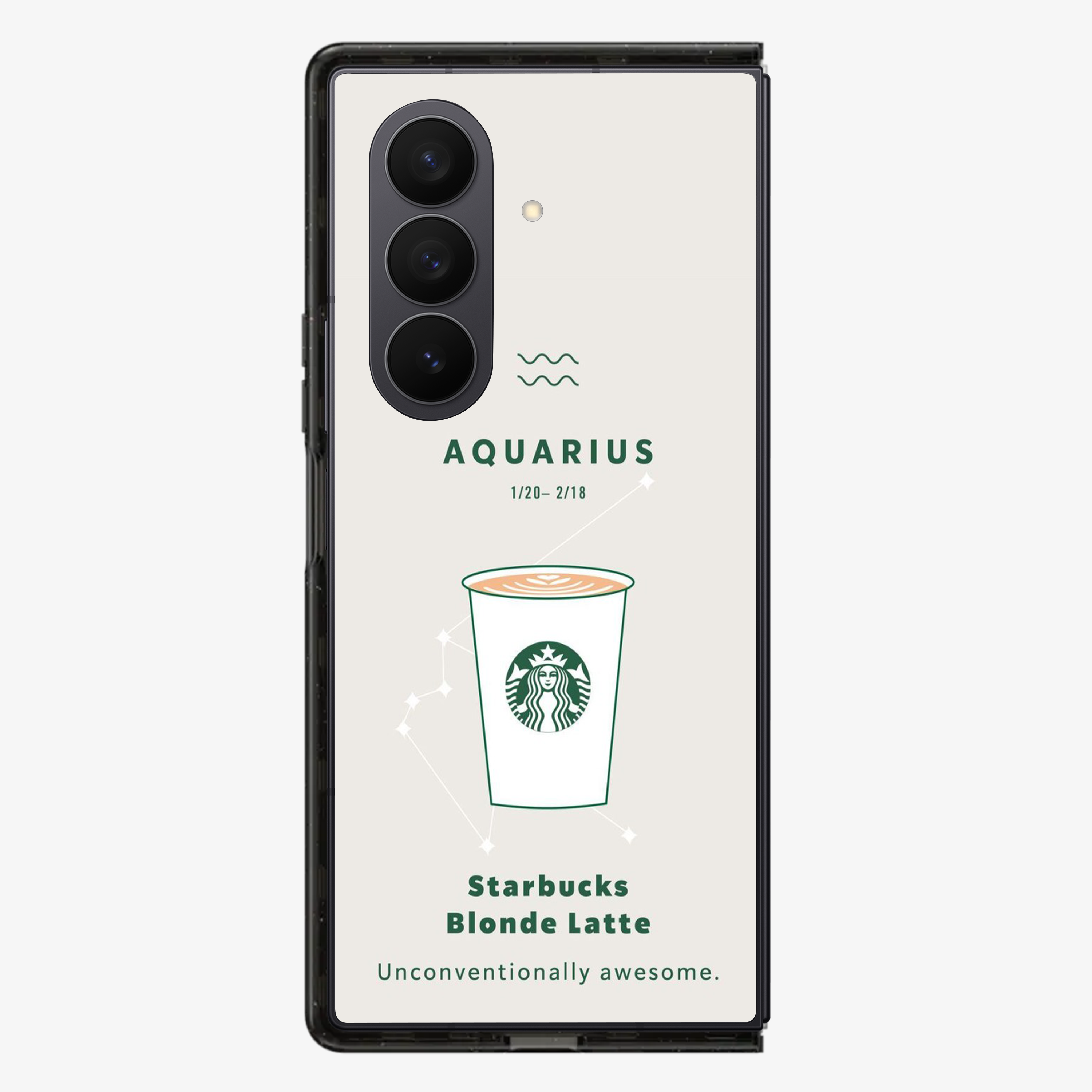 Aqaurius | Starbucks Samsung Z Fold Phone Case