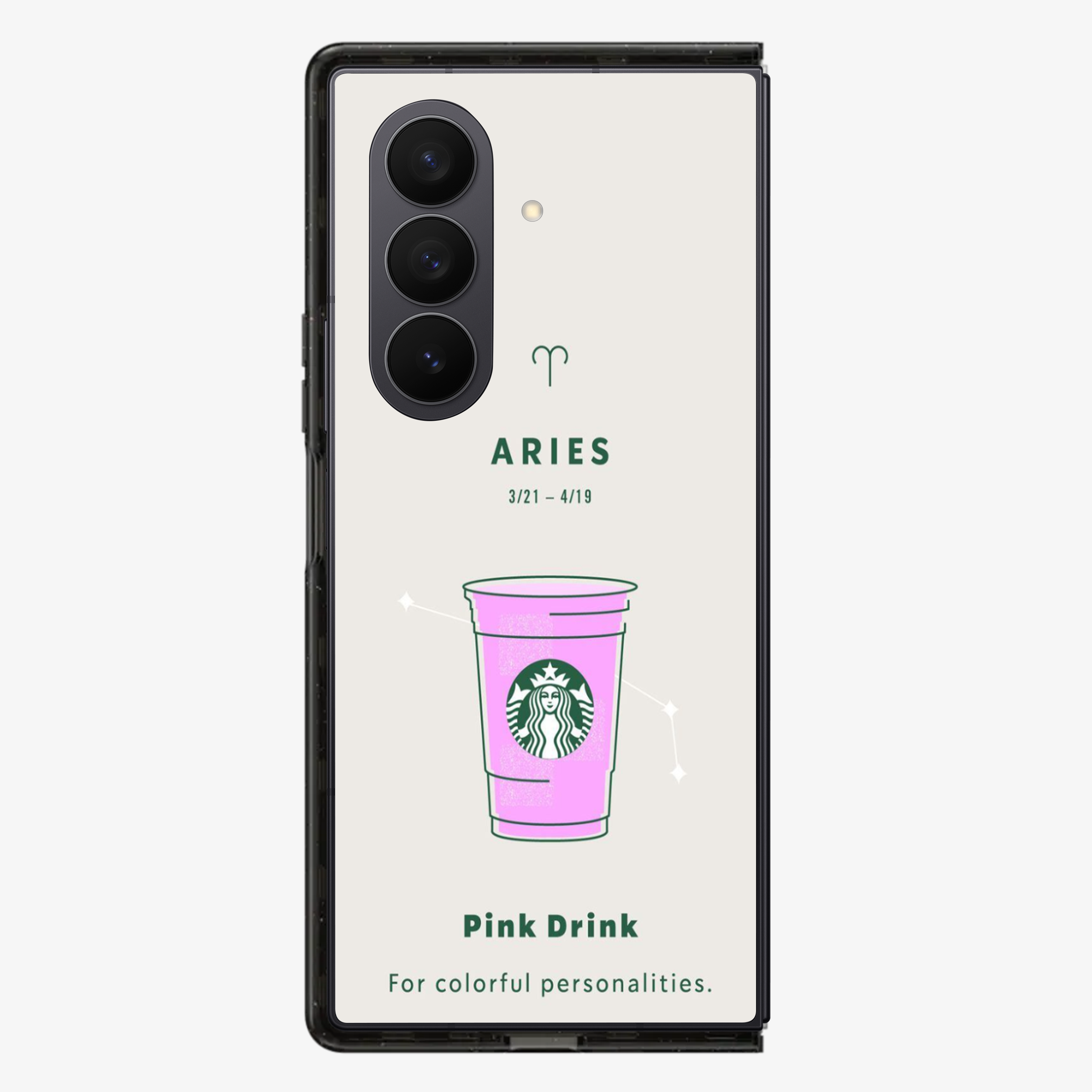 Aries | Starbucks Samsung Z Fold Phone Case