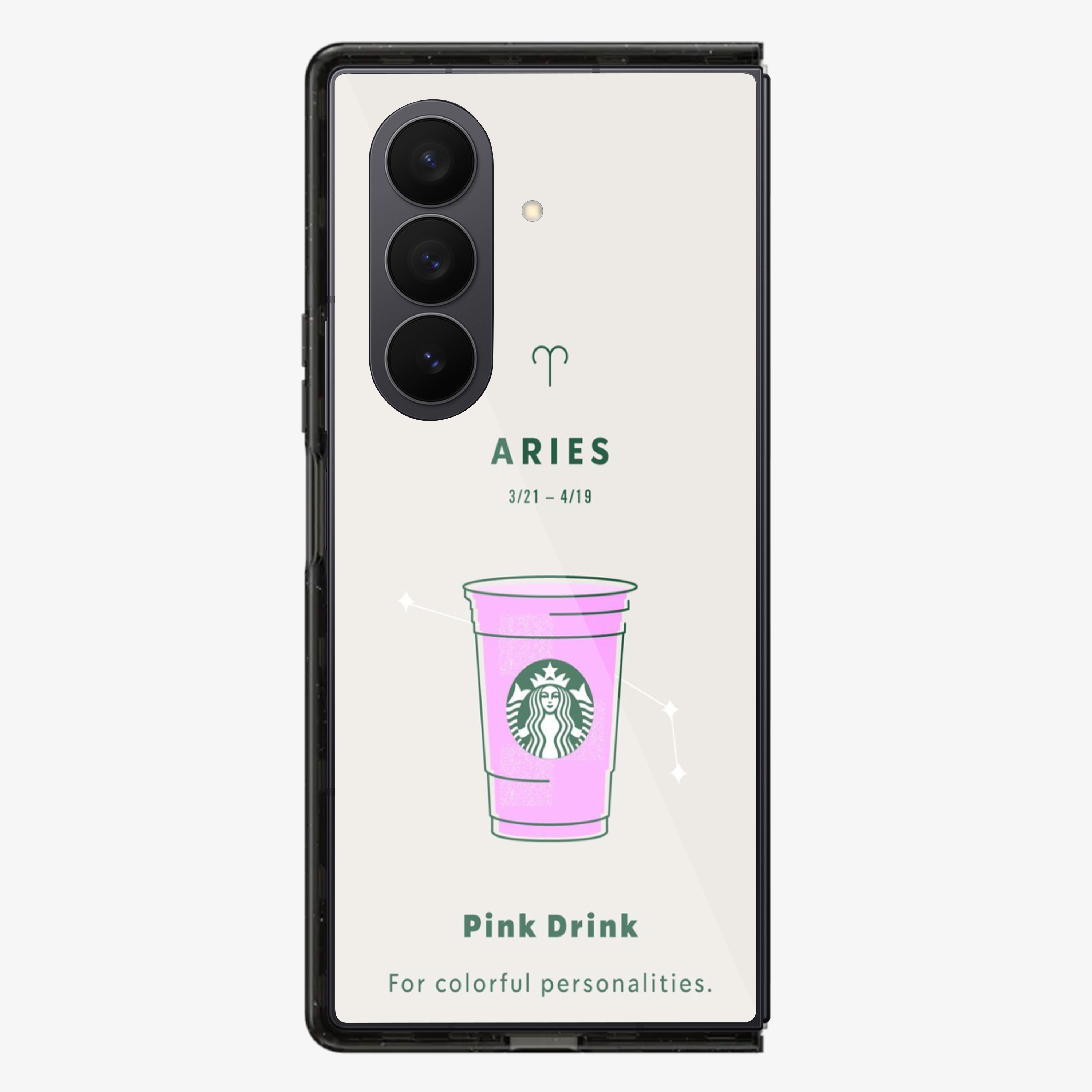 Aries | Starbucks Samsung Z Fold Phone Case