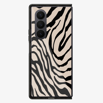 Zebra | Tan Samsung Z Fold Phone Case