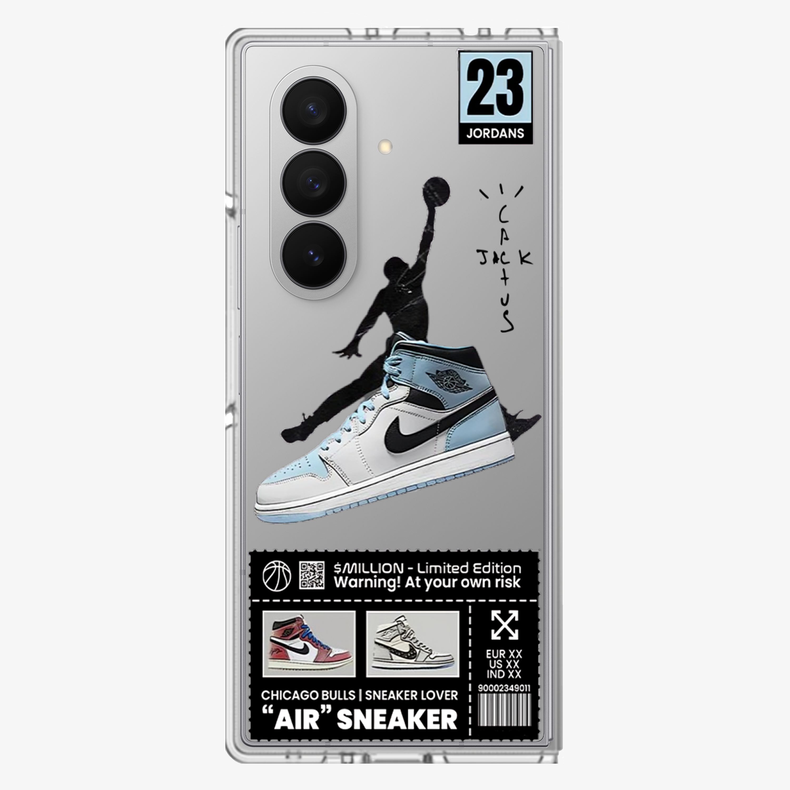 Air Jordan | Two Samsung Z Fold Phone Case