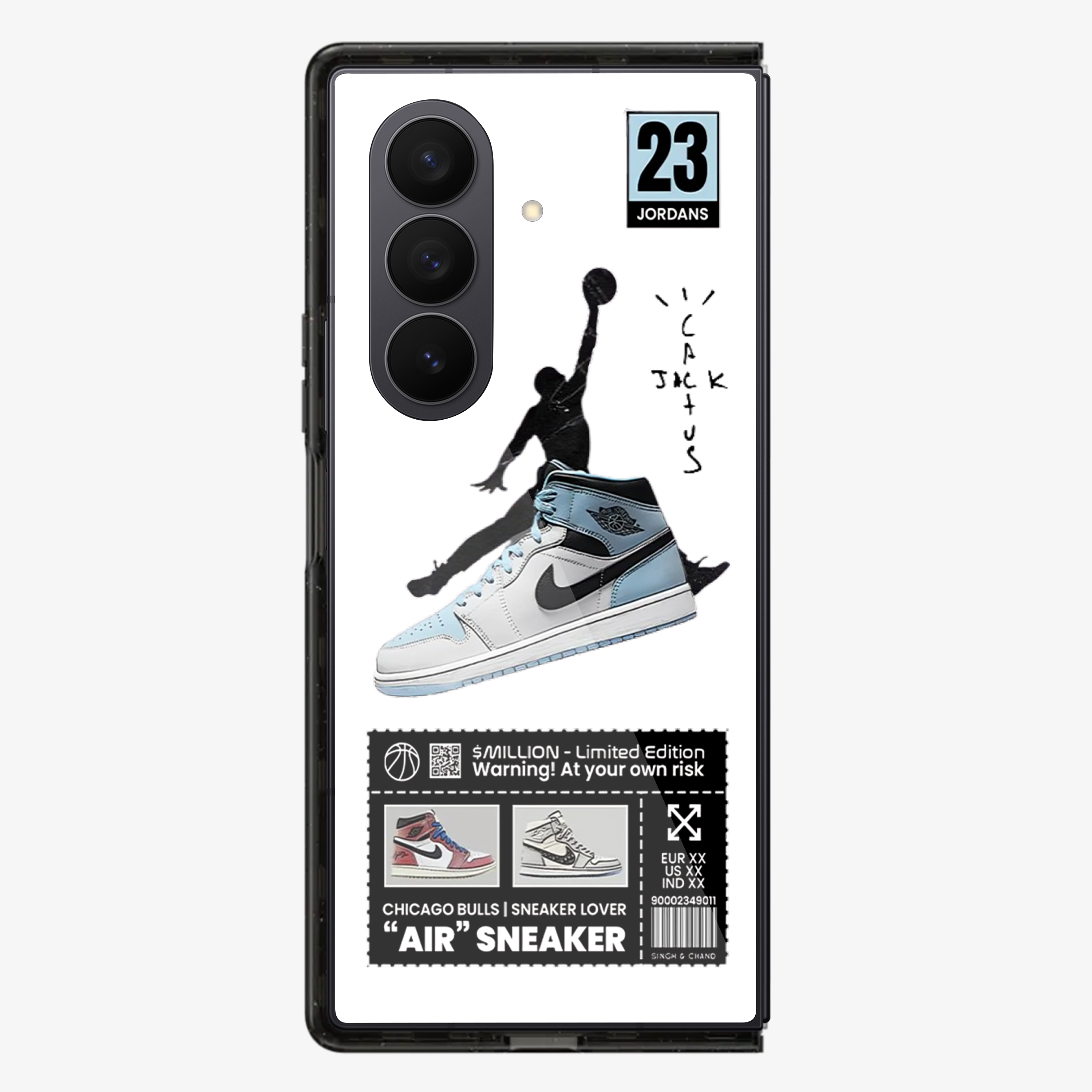 Air Jordan | Two Samsung Z Fold Phone Case
