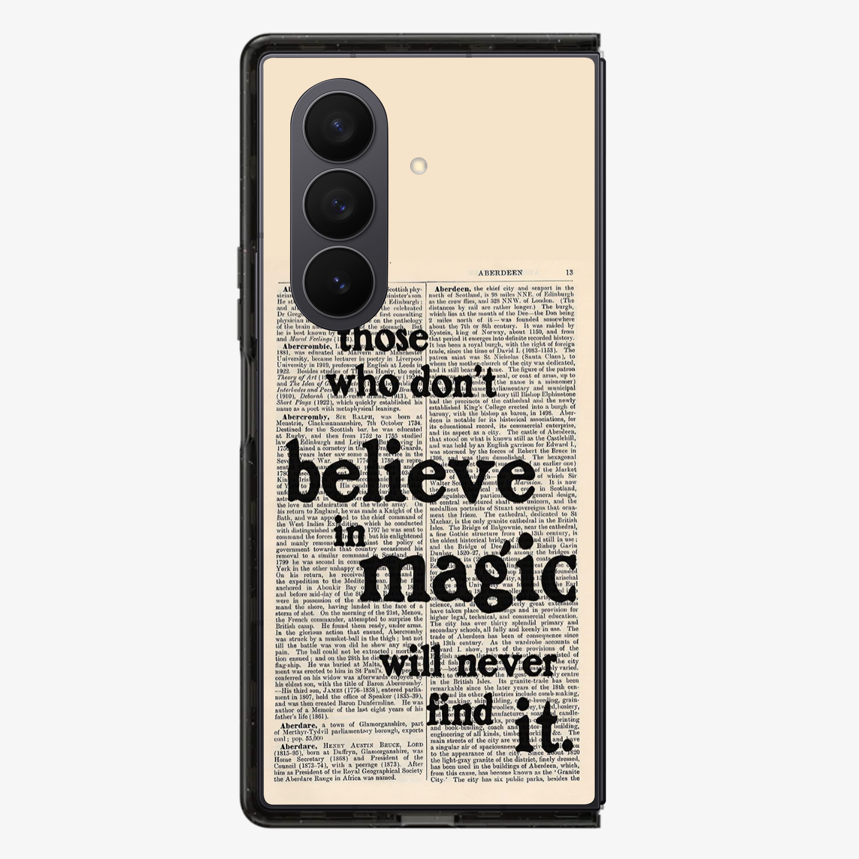 Believe in Magic Samsung Z Fold Phone Case