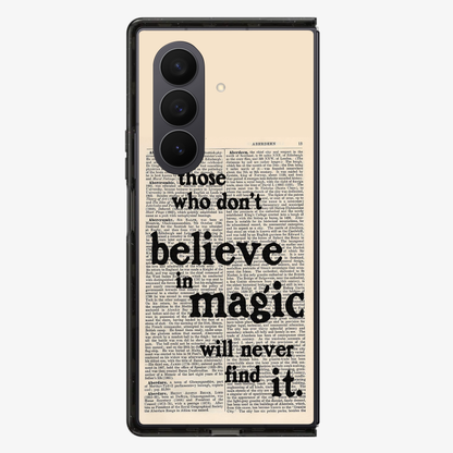 Believe in Magic Samsung Z Fold Phone Case