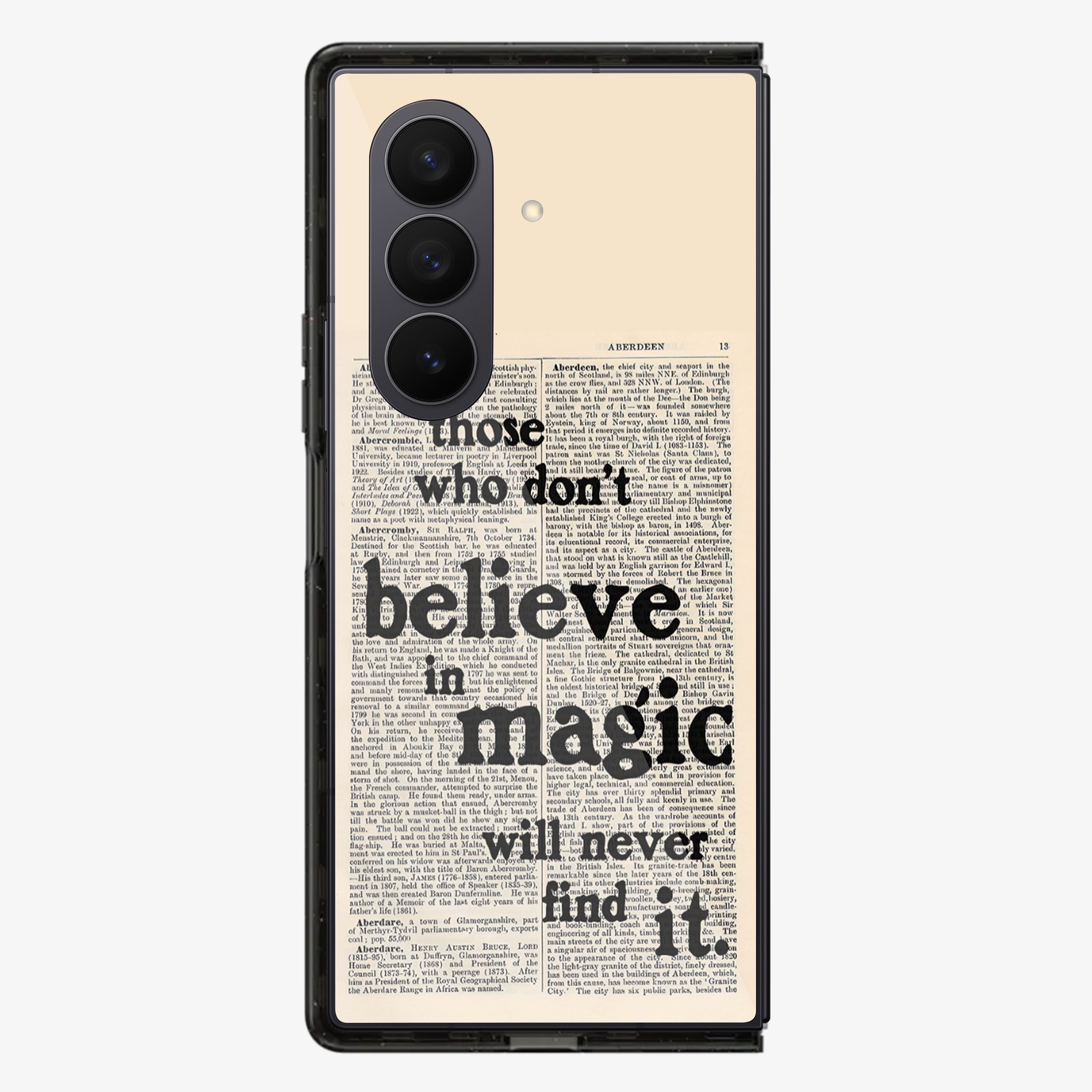 Believe in Magic Samsung Z Fold Phone Case