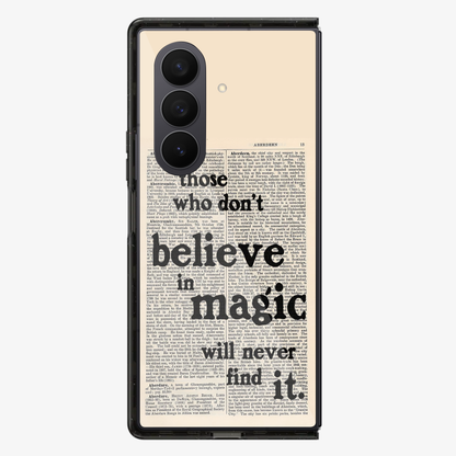 Believe in Magic Samsung Z Fold Phone Case