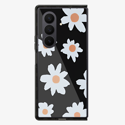 Black Lilies Samsung Z Fold Phone Case