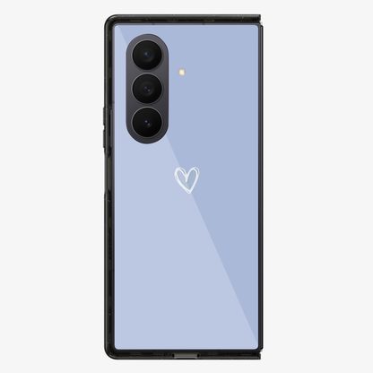 Blue Heart  Samsung Z Fold Phone Case