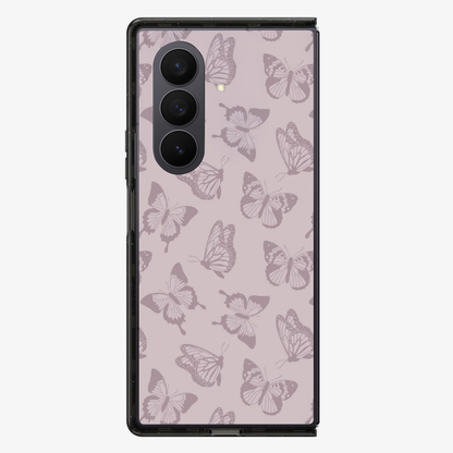 Brown Flutter Samsung Z Fold Phone Case