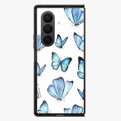 Butterfly | Blue Samsung Z Fold Phone Case