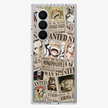 Wanted One Piece Luffy Anime Samsung Z Fold Phone Case