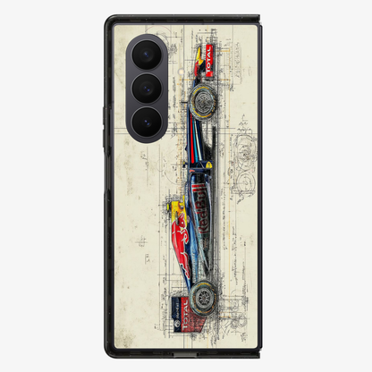 F1 X RedBull | Three Samsung Z Fold Phone Case