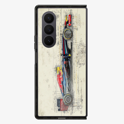 F1 X RedBull | Three Samsung Z Fold Phone Case