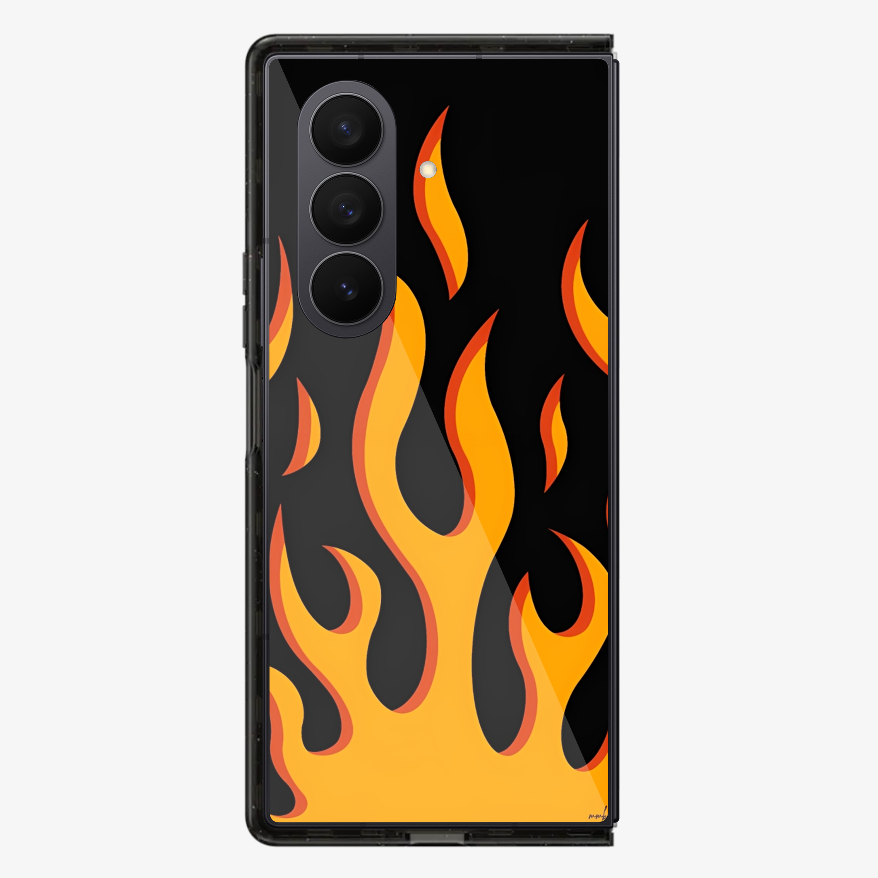 Flame | Orange Samsung Z Fold Phone Case