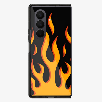 Flame | Orange Samsung Z Fold Phone Case