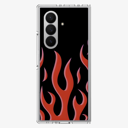 Flame | Red Samsung Z Fold Phone Case