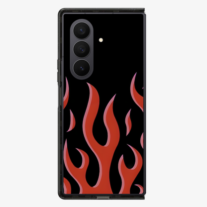 Flame | Red Samsung Z Fold Phone Case