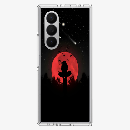 Anime Itachi Over a Moon  Samsung Z Fold Phone Case