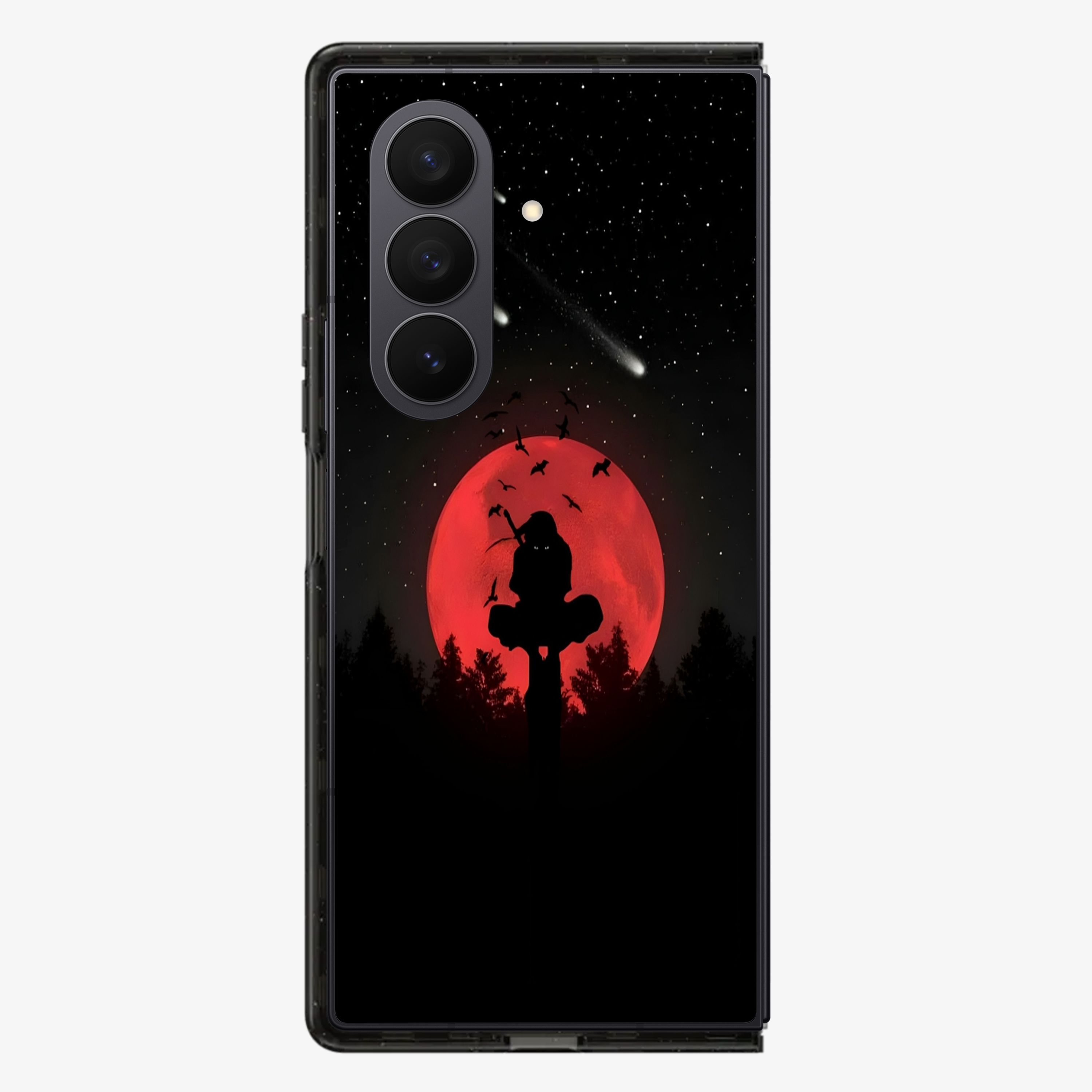 Anime Itachi Over a Moon  Samsung Z Fold Phone Case